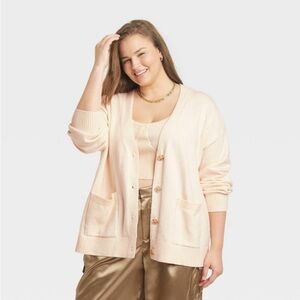 Women's Boyfriend Cardigan - A New Day™
Cream
